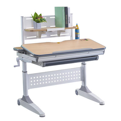 Kids study desk workstation height adjustable function children table