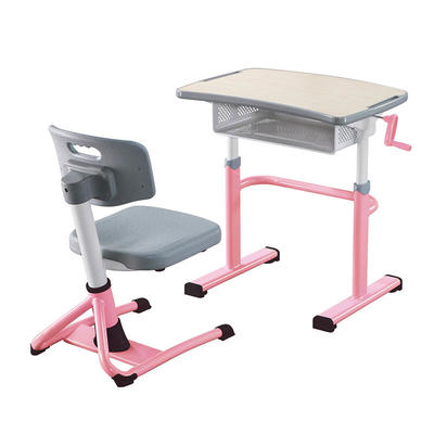 School Student Desk and Chair with height adjustable for growing children