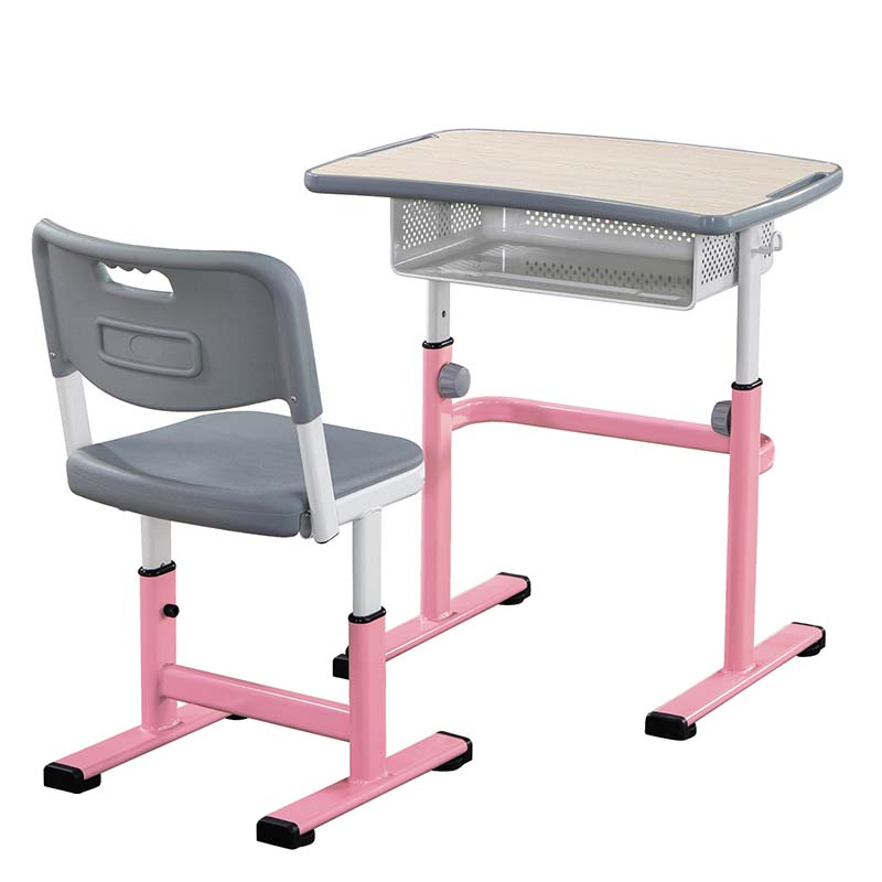 Height Adjustable Open Front Student Desk And Chair Manufacturer