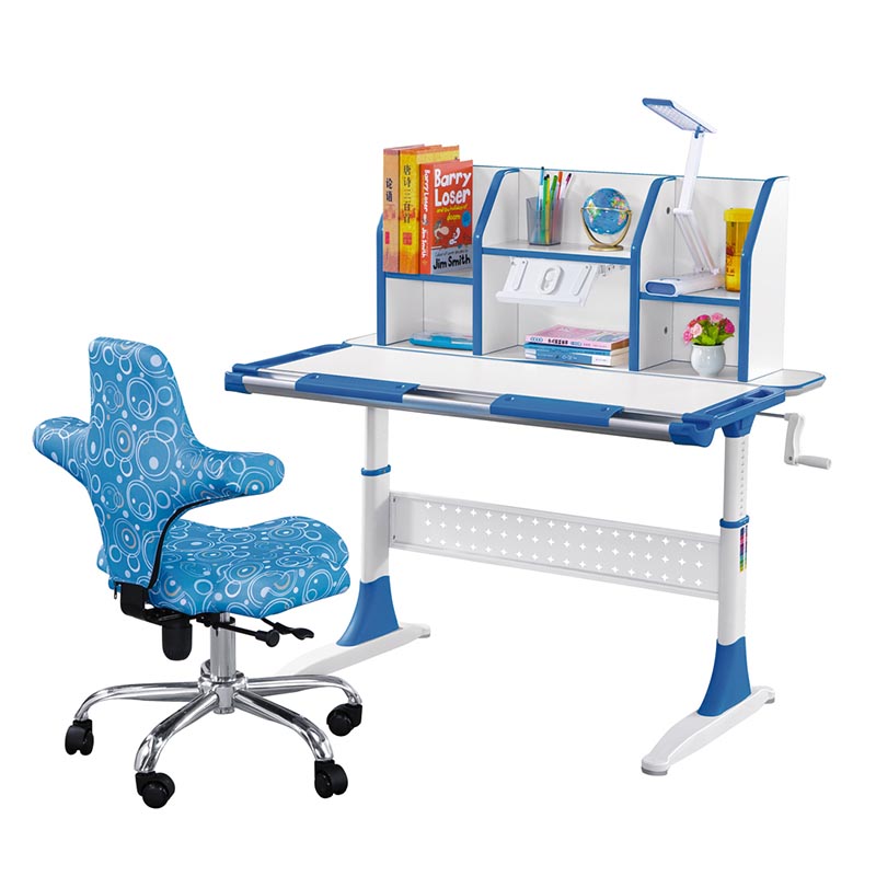 Ergonomic Design Children Desk with Height Adjusting and Tilting Desktop