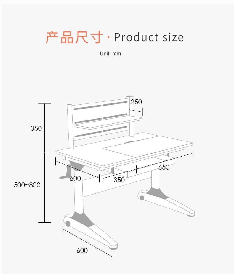 healthy student desk adjustable height for sale for kids-1